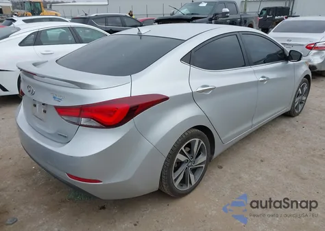 2014 Hyundai Elantra Limited z USA, uszkodzony, nr VIN KMHDH4AE9EU172485